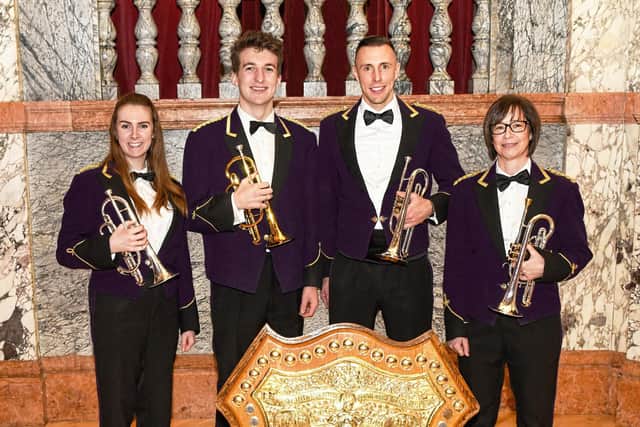 Brighouse and Rastrick Band's front row cornets