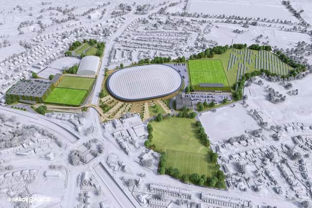 Plans of how the new Rugby League complex at Odsal, Bradford, could look