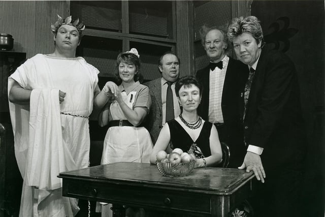 Waring Green Players in a 1994 production of A Tomb with a view