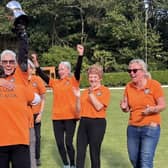 Cheeky Blinders celebrate their brilliant cup win.