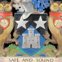 One of the crests for sale