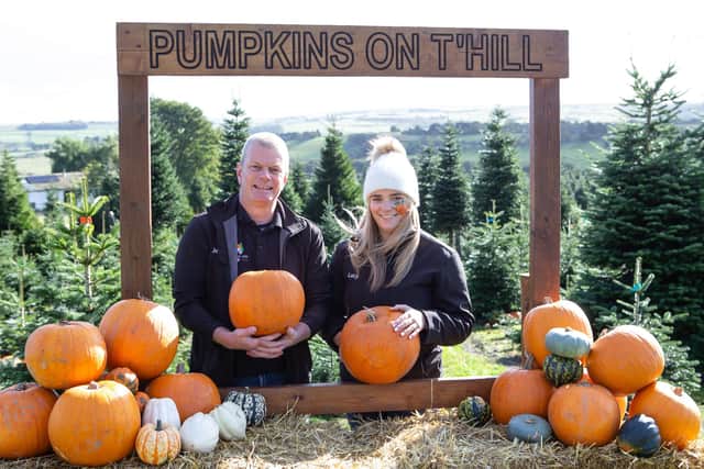 Pumpkins on t'Hill owners Jeremy and Lucy Mothersdale