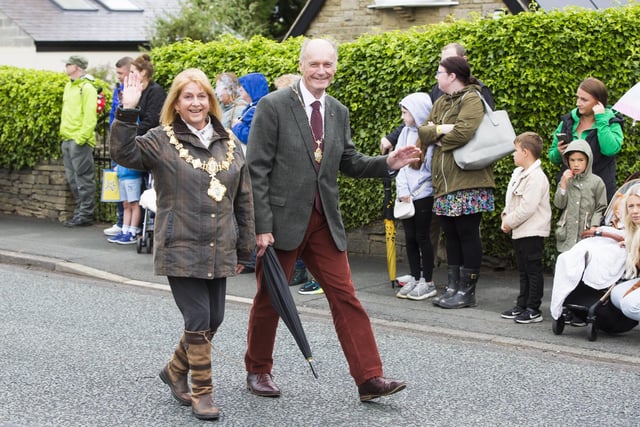 Deputy Mayor of Calderdale Councillor Sue Holdsworth and consort Michael Holdsworth.
