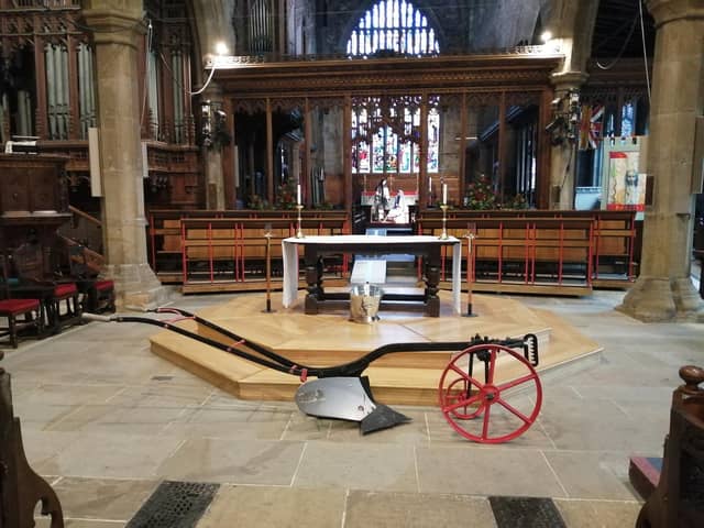 Halifax Minster welcomed Calderdale Young Farmers and the National Farmers Union to the morning service on Plough Sunday.