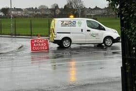 Police set up a cordon in part of Illingworth earlier today