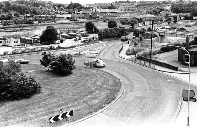 Work was to take place on Chesterfield relief road - pictured on August in 1983