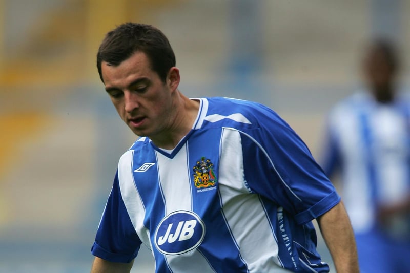 England international Leighton Baines also played for Wigan in a pre-season friendly at The Shay
