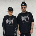 Leon and his wife Melania modelling Chimes of Freedom wear