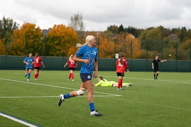 Farah Crompton netted her second hat-trick in as many games.