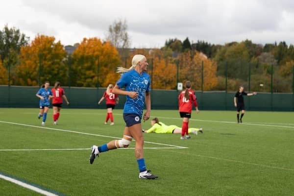 Farah Crompton netted her second hat-trick in as many games.