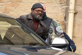 Samuel L Jackson at The Piece Hall in Halifax (Getty)