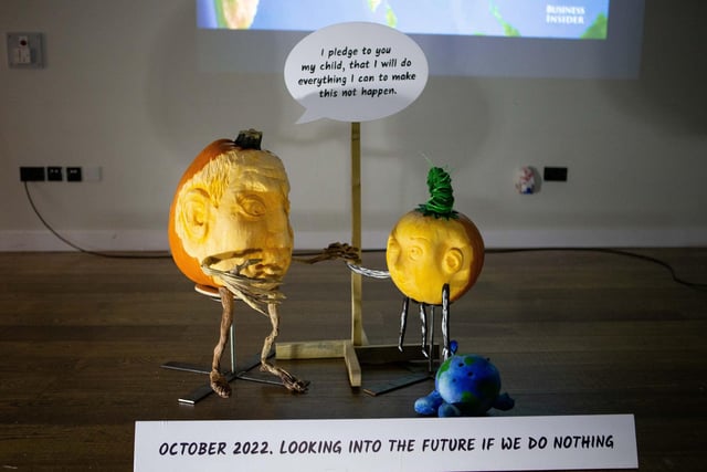 The Hebden Bridge Pumpkin Trail welcomed visitors to go through a time tunnel and land in 2084