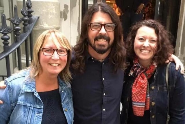 Lesley Ellis and her sister-in-law were lucky enough to meet Foo Fighters and Nirvana's  Dave Grohl in London. She said: "He was lovely and obliged when I asked him for a cuddle. It's the best thing that ever happened to me!"