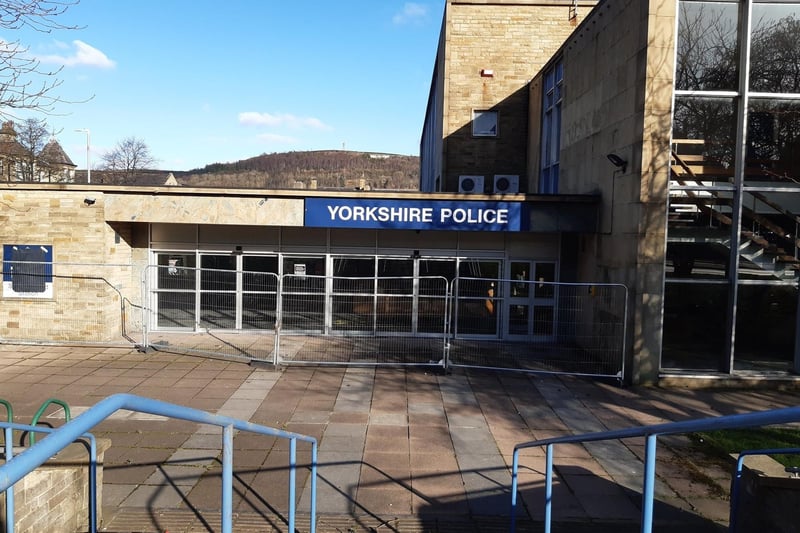 Old Halifax swimming pool was made into a police station for Happy Valley filming for series three
