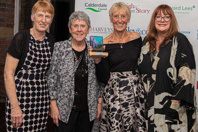 Step Up and Stand Out Award winner Angela Curran with Tracy Harvey from award sponsor Harveys of Halifax