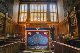 The anointing screen at The Chapel Royal, St James's Palace. Photo courtesy of the Press Association