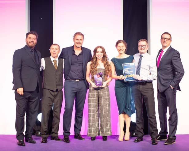 DLE Construction Limited with awards host Nick Knowles