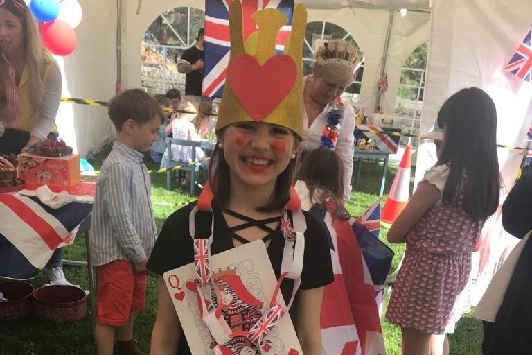 All smiles at the Coronation party in Luddenden