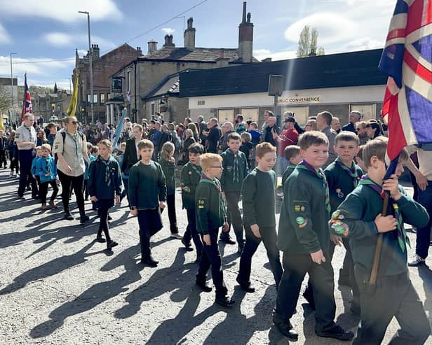 The St George's Day parade in Brighouse