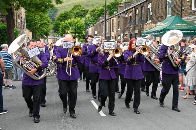 B&R marching at Greenfield. Picture by B&R photographer Gordon Ratcliffe.