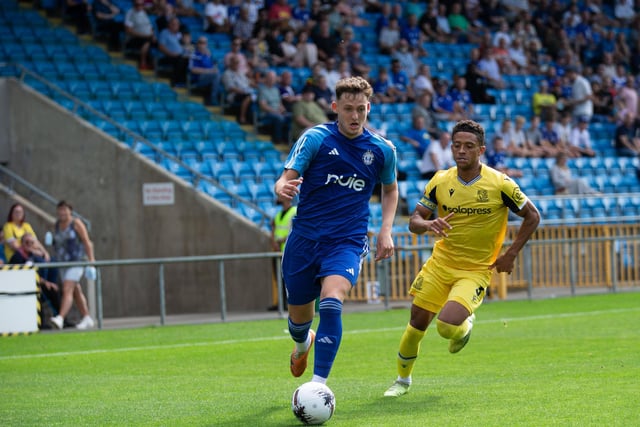 Actions from FC Halifax town v Southend at the Shay. Pictured is Rob Harker