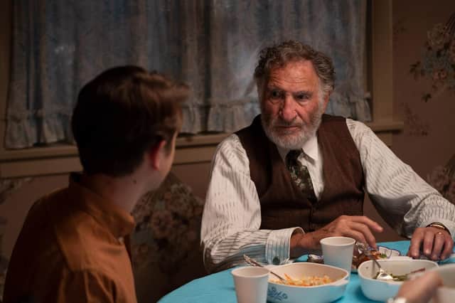 Sammy Fabelman (Gabriel LaBelle) and Uncle Boris (Judd Hirsch) in The Fabelmans, co-written, produced and directed by Steven Spielberg.