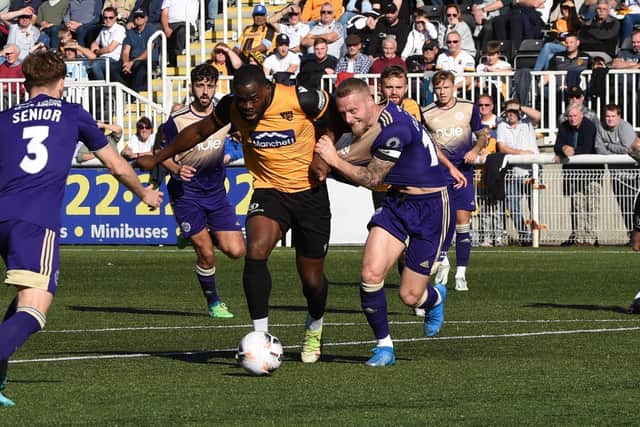 Action from Maidstone v Halifax earlier this season. Photo: Steve Terrell