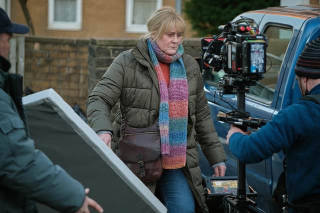 Sarah Lancashire filming scenes for Happy Valley. Photo: Lookout Point, Matt Squire