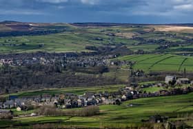View from Midgley Moor of Heptonstall and Chiserley high above Hebden Bridge in Calderdale. Picture by Tony Johnson.