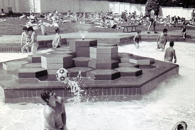 Pool lovers enjoying Millhouses Lido in July 1983. The well-loved lido in the public park in Millhouses closed in the late 1980s