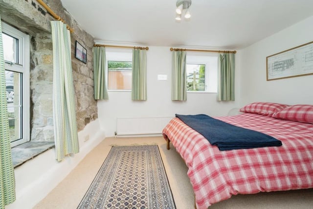 One of the double bedrooms within the barn conversion.