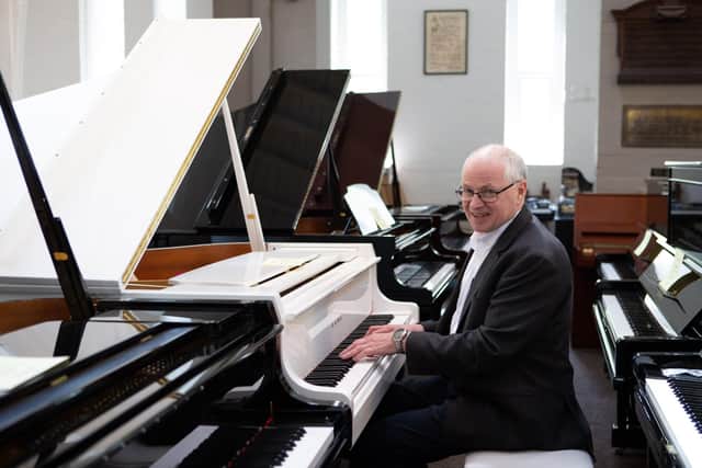 Graham Gribbin, a former director of music at Halifax Minster, wants to host community concerts at the old St Andrew's Church, now the new home to GSG Pianos Ltd, in Beechwood Road, Holmfield.