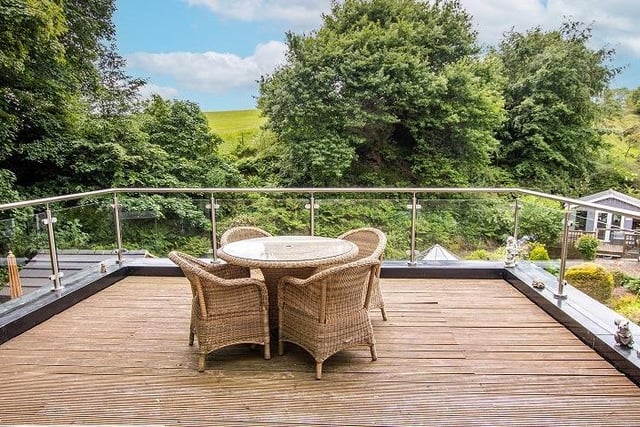Enjoy a garden and further rural view while dining al fresco at this choice spot.