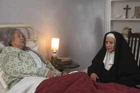 The film, titled Habituation, stars Sarah Lam (Call the Midwife) and Ishia Bennison (Happy Valley) and is a a magical realist exploration of dying and transformation, following an ailing nun and her climate-crisis stricken homeland. Picture: Lisa Stonehouse
