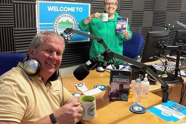 Michelle Barlow with special guest Bob Bridgestock, an ex-West Yorkshire police detective who resided with his wife, Carol, for some years in Calderdale. They are now crime-fiction writers.