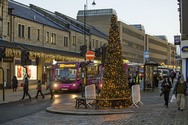 Market Street lit up for Christmas