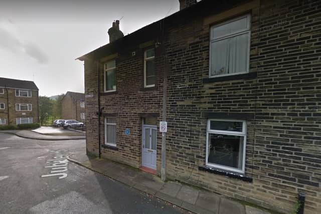 Ted Hughes’s birthplace at Aspinall Street, Mytholmroyd. Picture: Google. The proposed sculpture will be placed in Mytholmroyd village centre, if approved