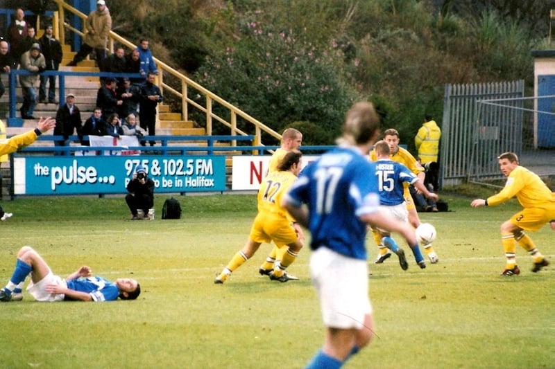 Lewis Killeen grounded, Town v Chester, FA Cup, December 4, 2004