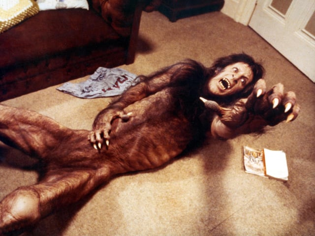 Early 80s cult classic An American Werewolf In London sees two American college students on a walking tour of Britain are attacked by a werewolf that none of the locals will admit exists.
