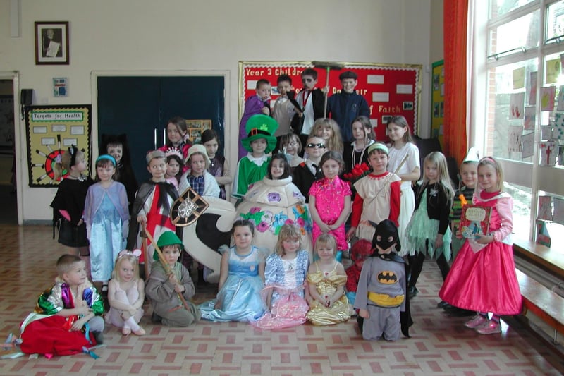 Pupils at St Joseph's School, Todmorden dressed up for World Book Day back in 2005