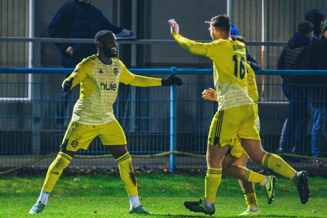 Action from the 1-0 win at Guiseley on December 20