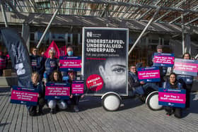 The Royal College of Nursing is balloting all of its UK members for strike action for the first time in its 106-year history. Picture: Lisa Ferguson