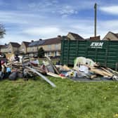 Some of the unwanted items cleared from gardens in Ovenden
