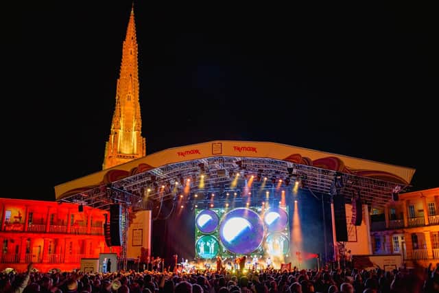 A night at The Piece Hall in Halifax. Picture: The Piece Hall and Cuffe and Taylor