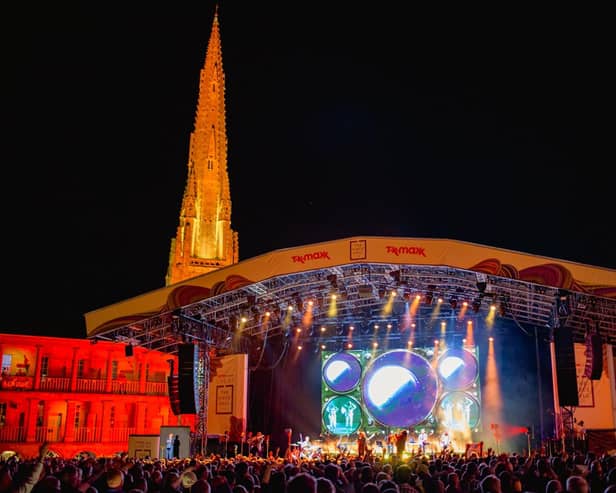 A night at The Piece Hall in Halifax. Picture: The Piece Hall and Cuffe and Taylor