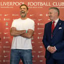 Sharing a joke with former Liverpool manager Jurgen Klopp