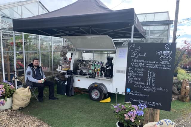 A not-for-profit coffee cart in Calderdale is helping people with learning disabilities get into the world of work.