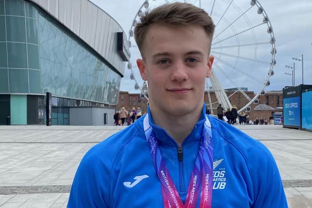 Luke Whitehouse won the senior British floor title and a bronze medal in the vault.