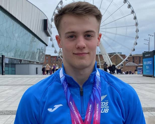 Luke Whitehouse won the senior British floor title and a bronze medal in the vault.