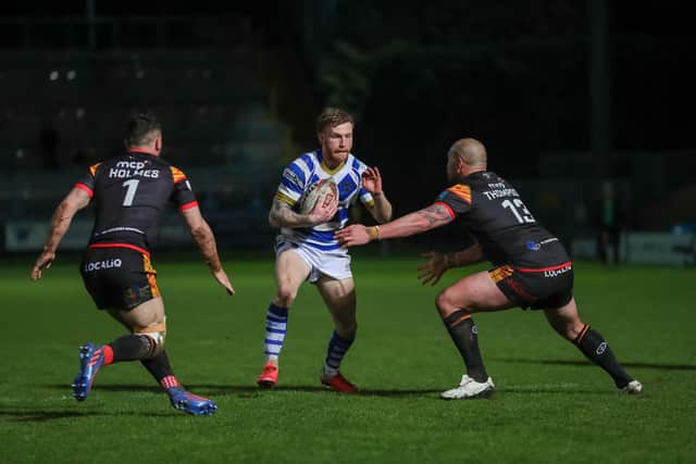 Match action from Halifax Panthers v Bradford Bulls at The Shay on Easter Monday. Photo: Simon Hall